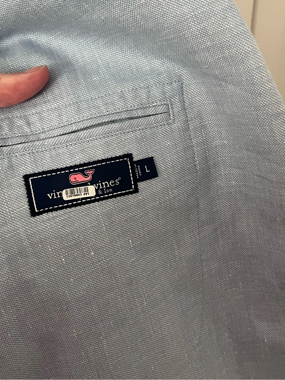 Vineyard Vines Mens Linen Cotton Unstructured Blazer Light Blue Size Large